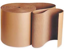 unlined corrugated paper