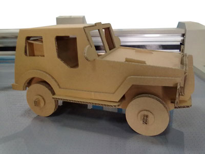 3D car paper mould 