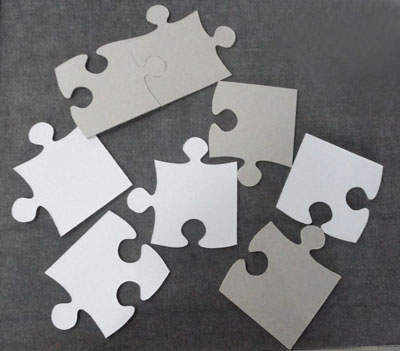 Jigsaw puzzle pieces